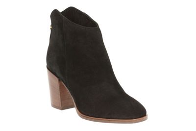 Clarks Black Suede LORA LANA ankle boot
